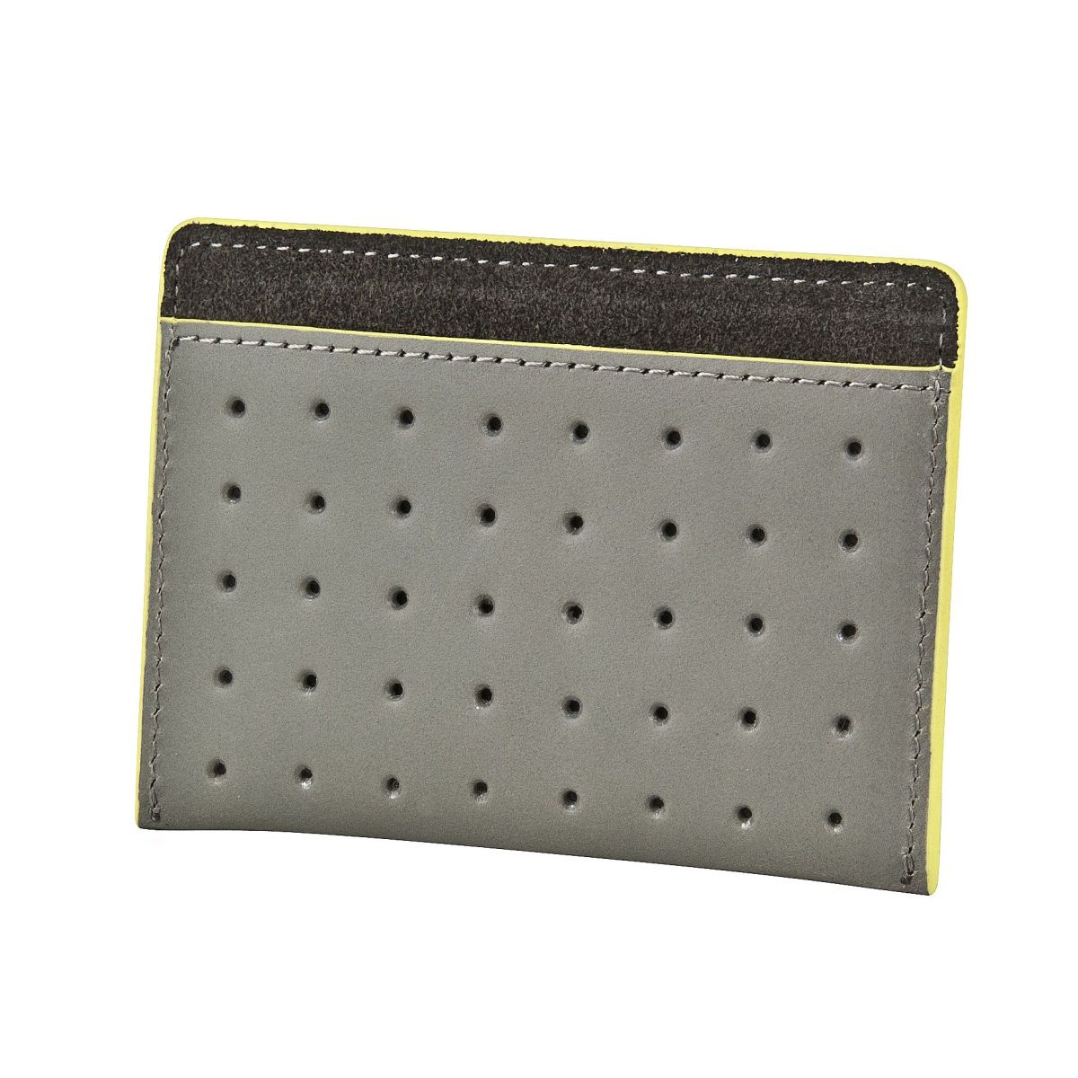 J.FOLD Flat Carrier Leather Wallet - Grey